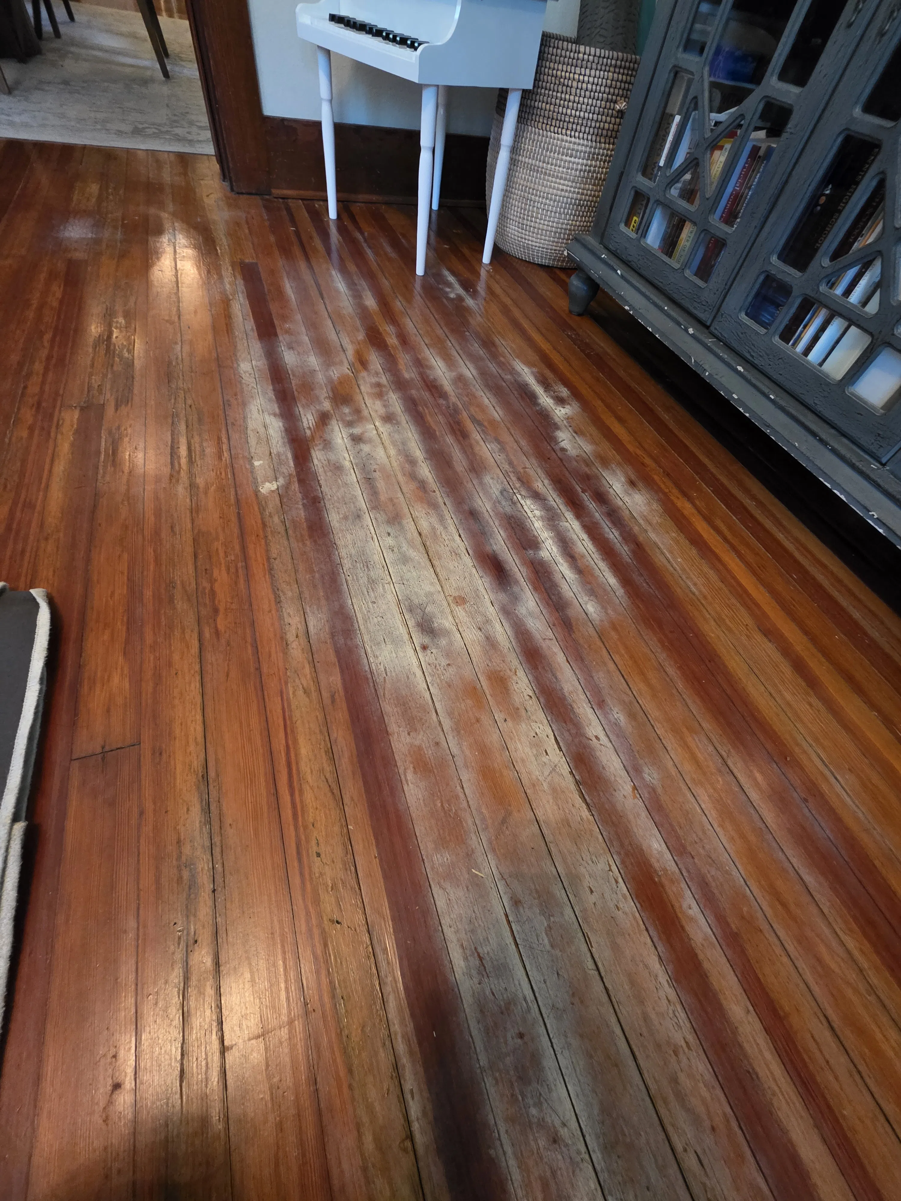 Project Old Hardwood Floor Patch, Sand and Stain in Grapevine image