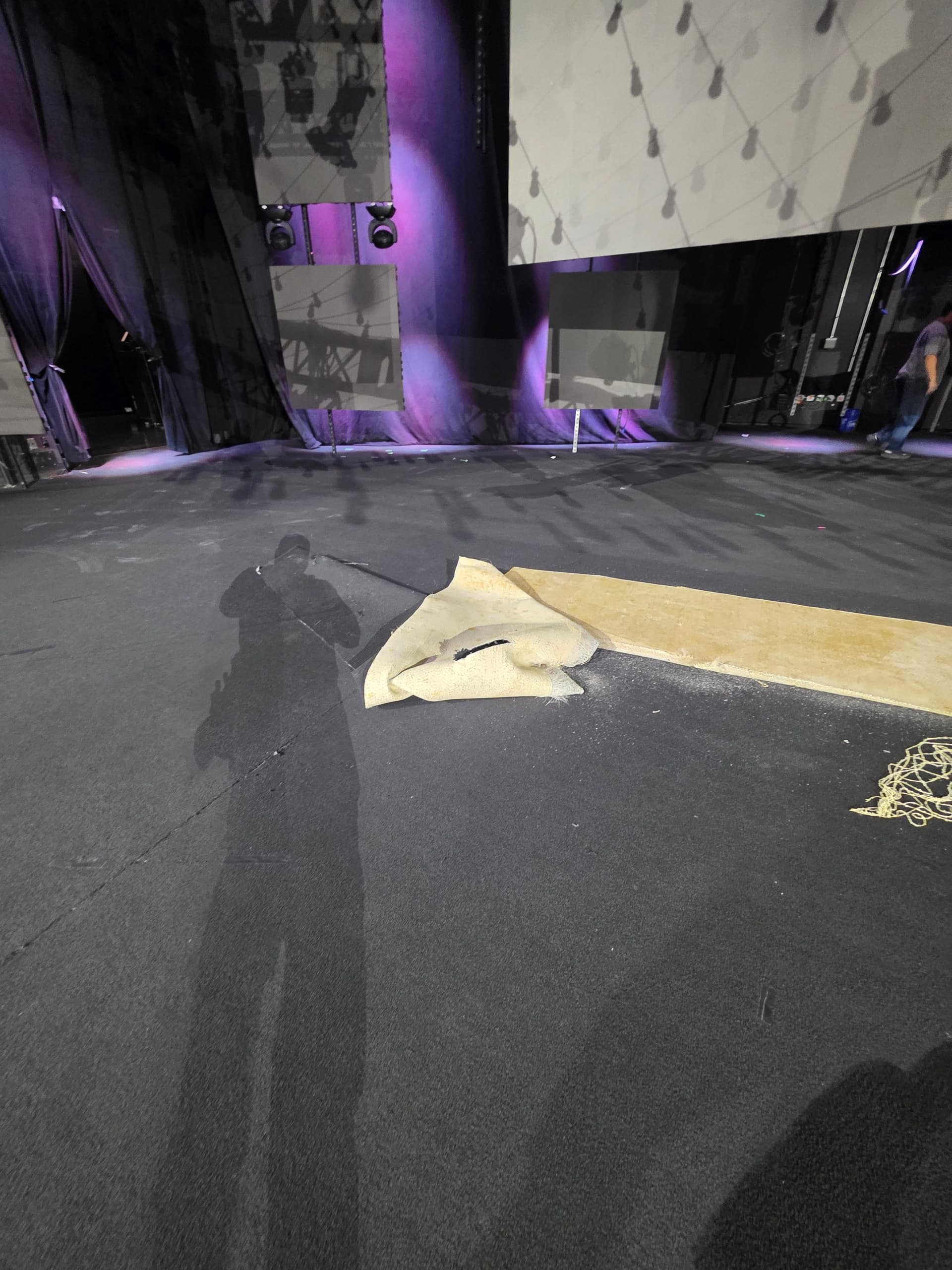 Stage Makeover with New Carpet Tiles in Grapevine