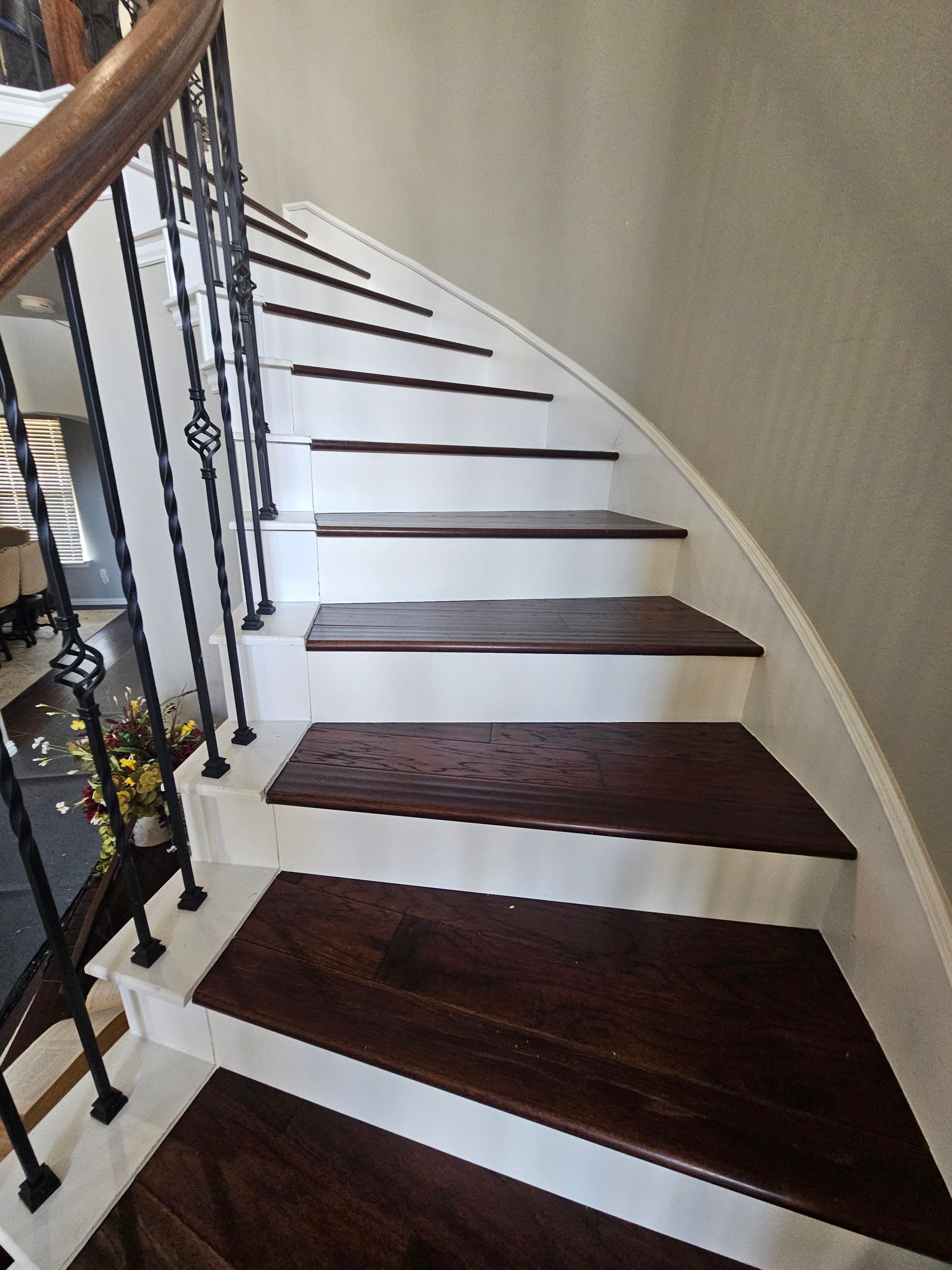 Project Elegant Hardwood Makeover for Stairs and Hallway image