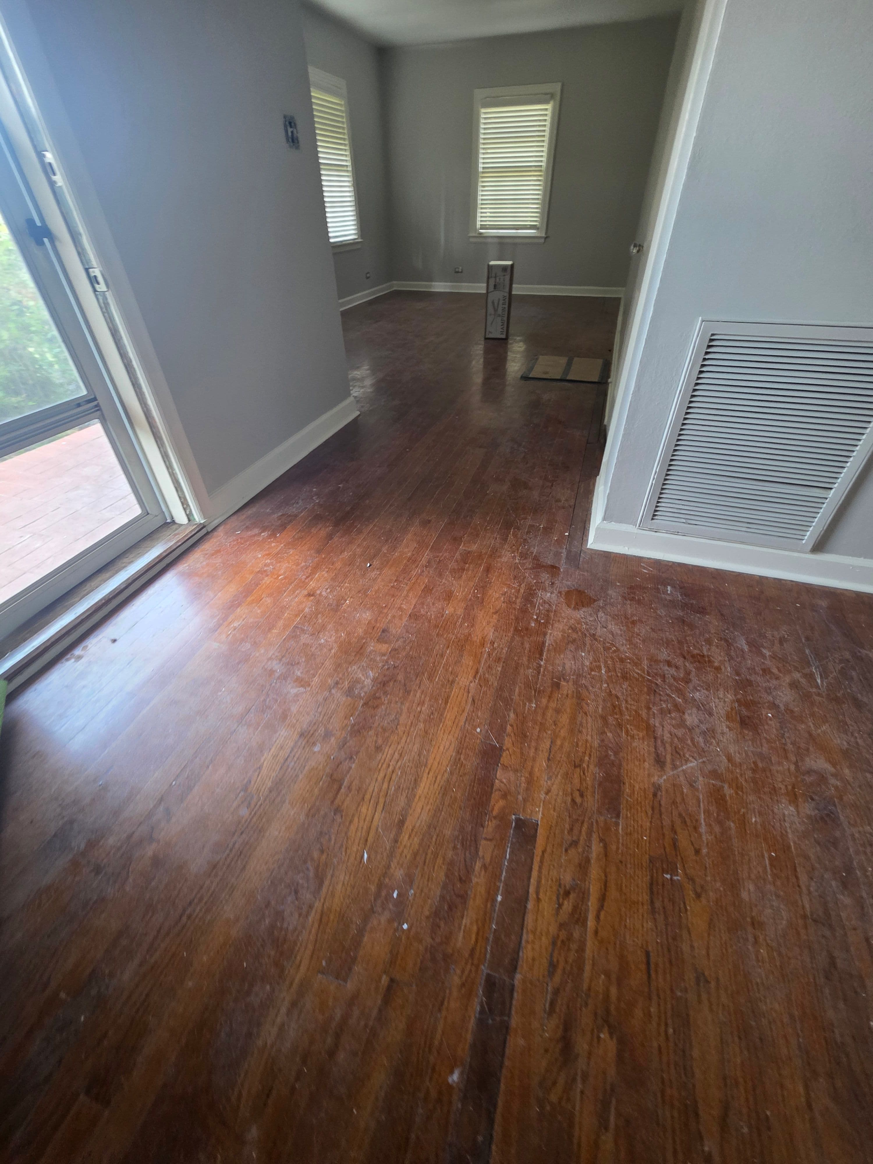 Project Worn Hardwood Gets a Full Sand, Stain and LVT Bathroom Upgrade image