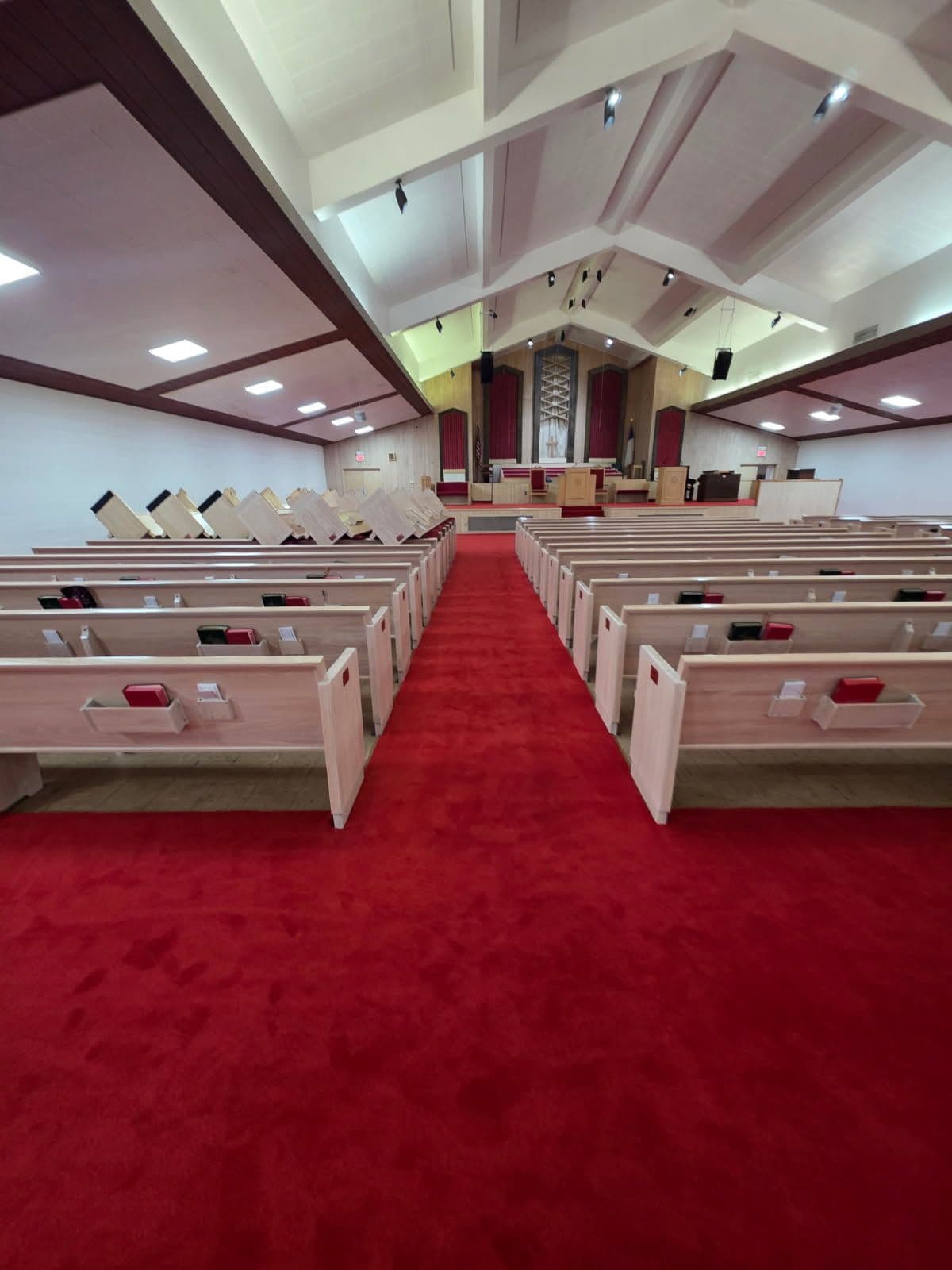 Gallery photos for Stunning Red Carpet Installation at Carter Metropolitan CME Church in Fort Worth: Image #1