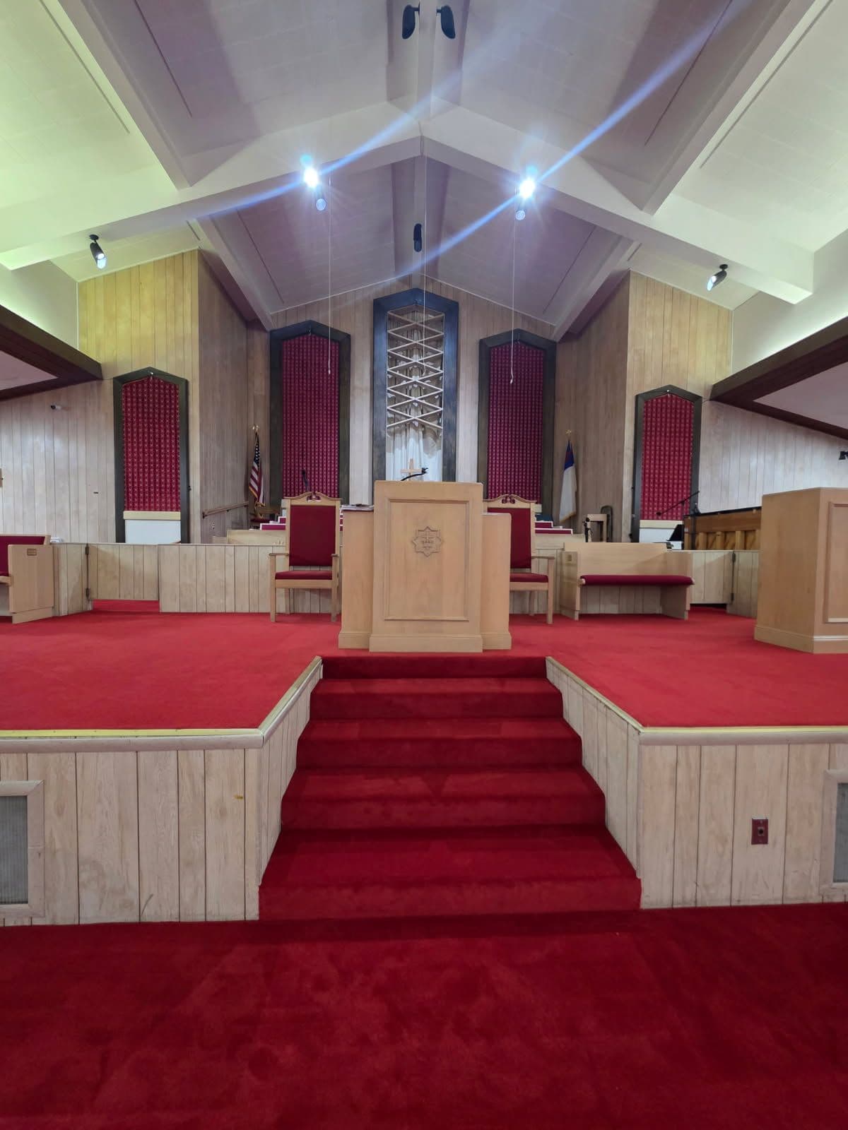 Gallery photos for Stunning Red Carpet Installation at Carter Metropolitan CME Church in Fort Worth: Image #3