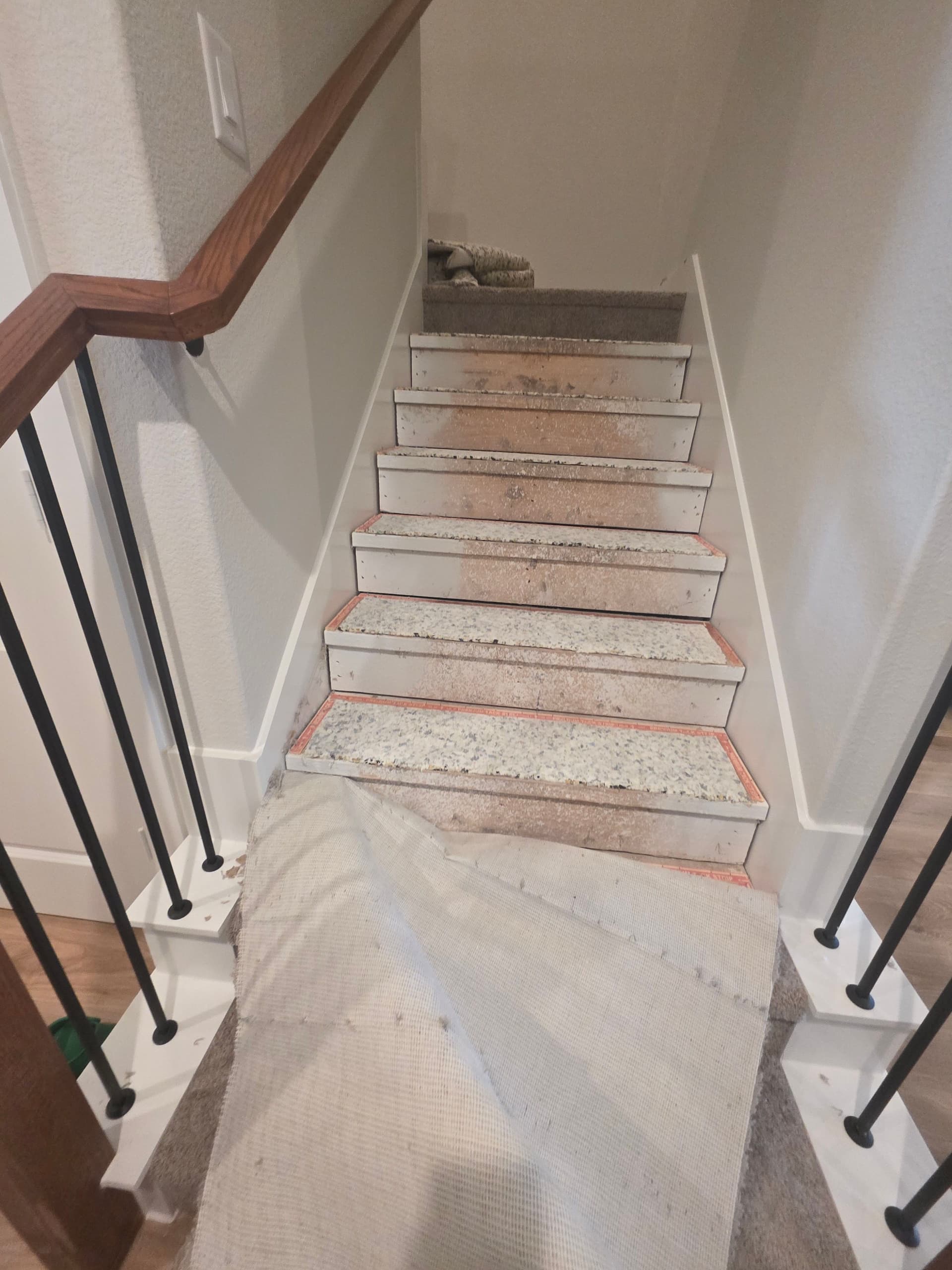 Carpeted Stairs Get a Clean LVP Upgrade in Waxahachie image