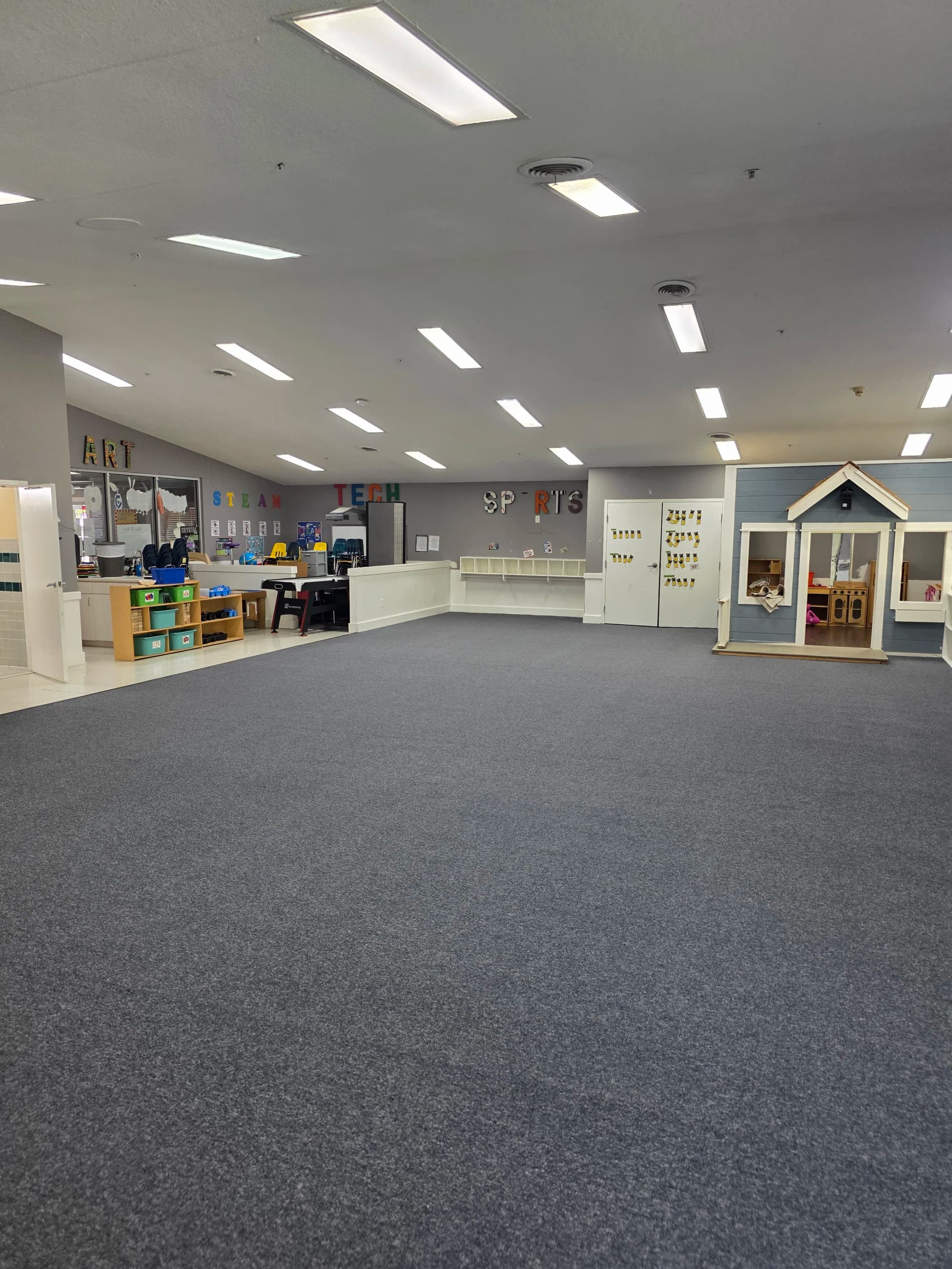 Gallery photos for Carpet Tile and Broadloom Install at a McKinney Kids Facility: Image #5