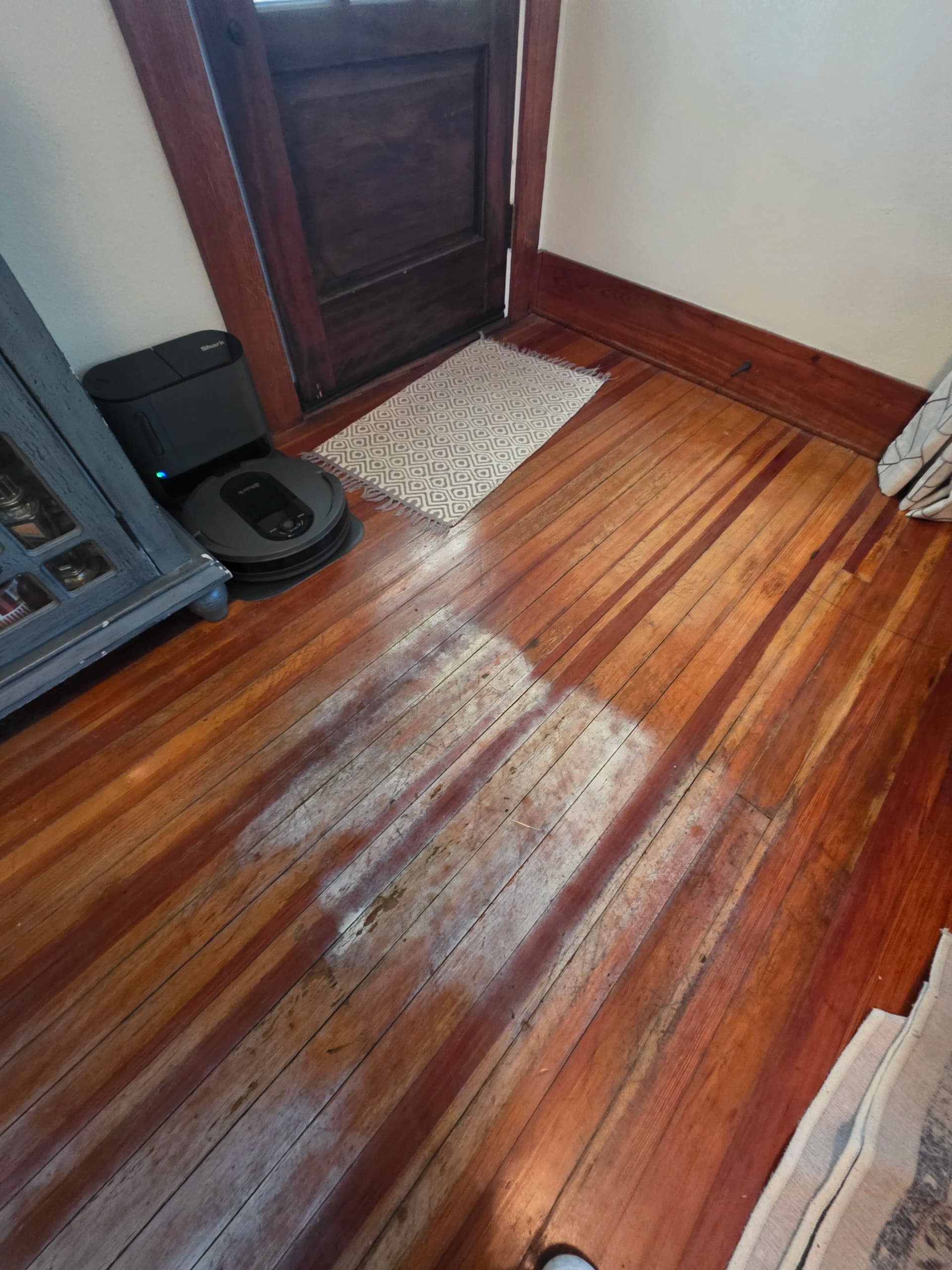 Gallery photos for Old Hardwood Floor Patch, Sand and Stain in Grapevine: Image #1