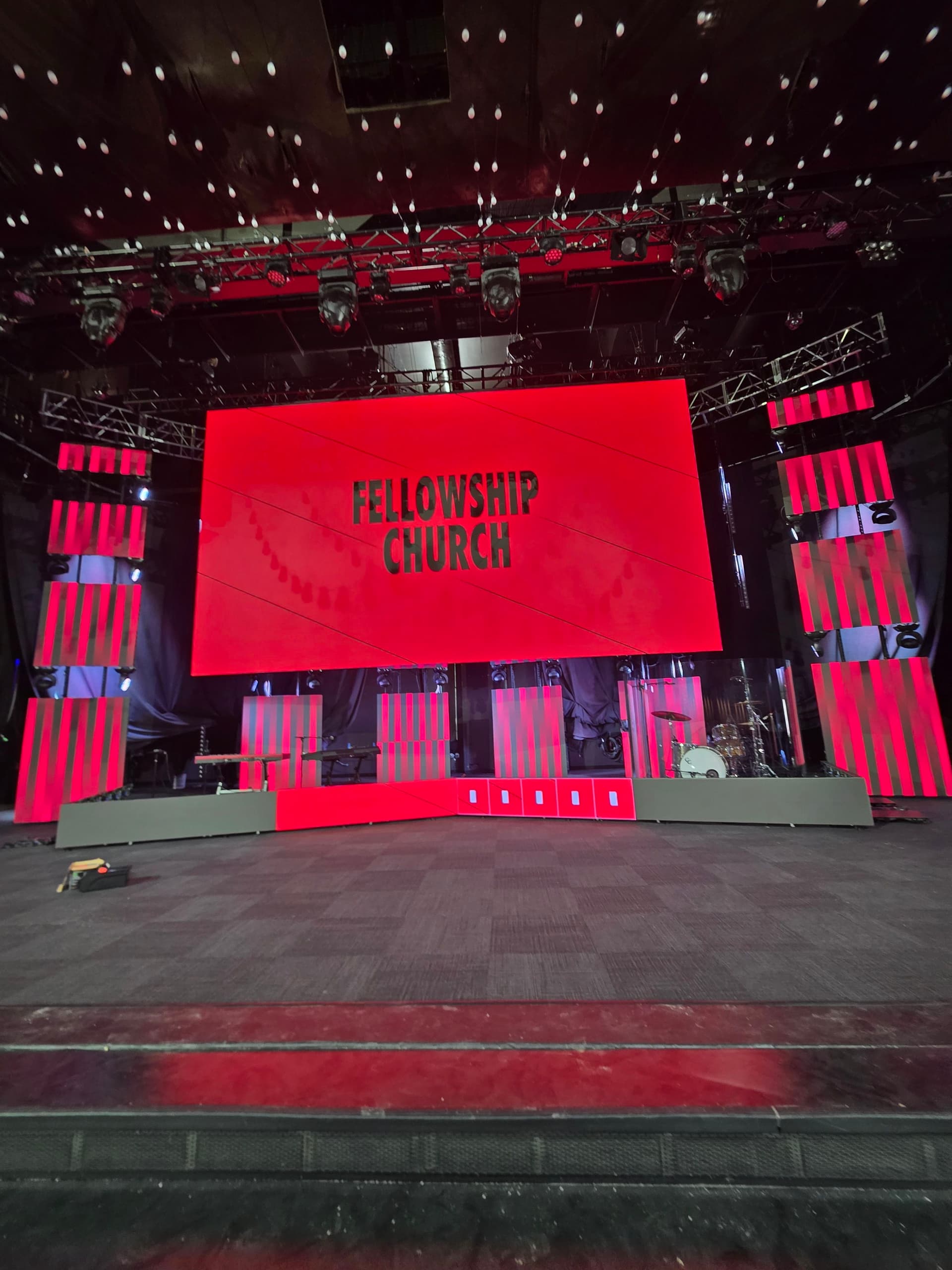 Gallery photos for Carpet Tile Installation at Fellowship Church Stage Area: Image #4