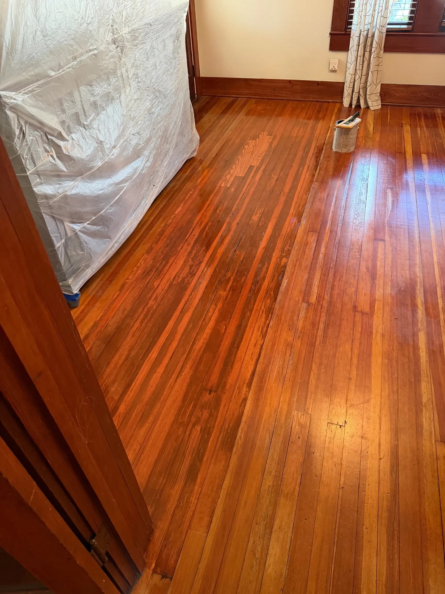 Gallery photos for Old Hardwood Floor Patch, Sand and Stain in Grapevine: Image #6