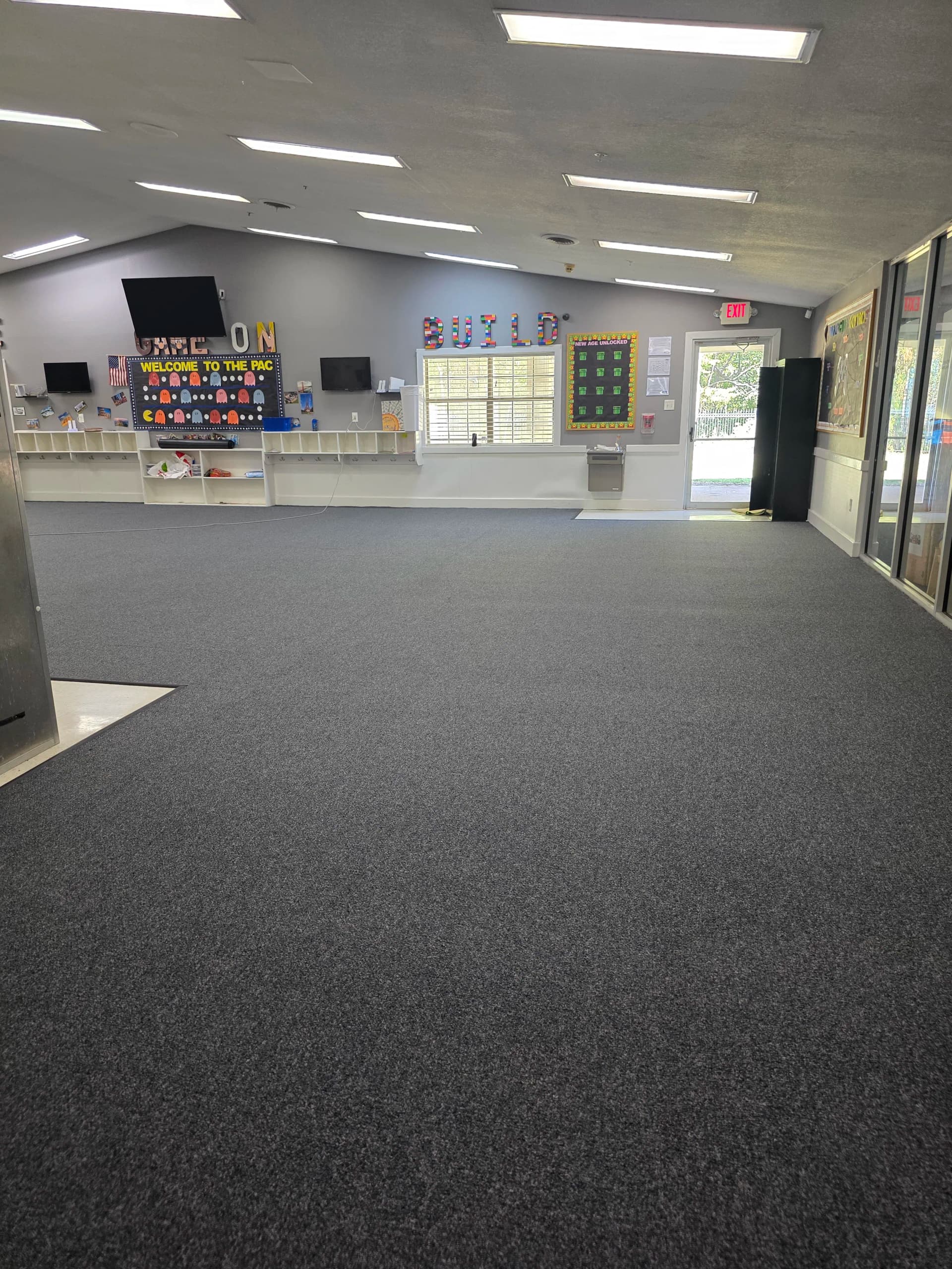 Gallery photos for Carpet Tile and Broadloom Install at a McKinney Kids Facility: Image #6