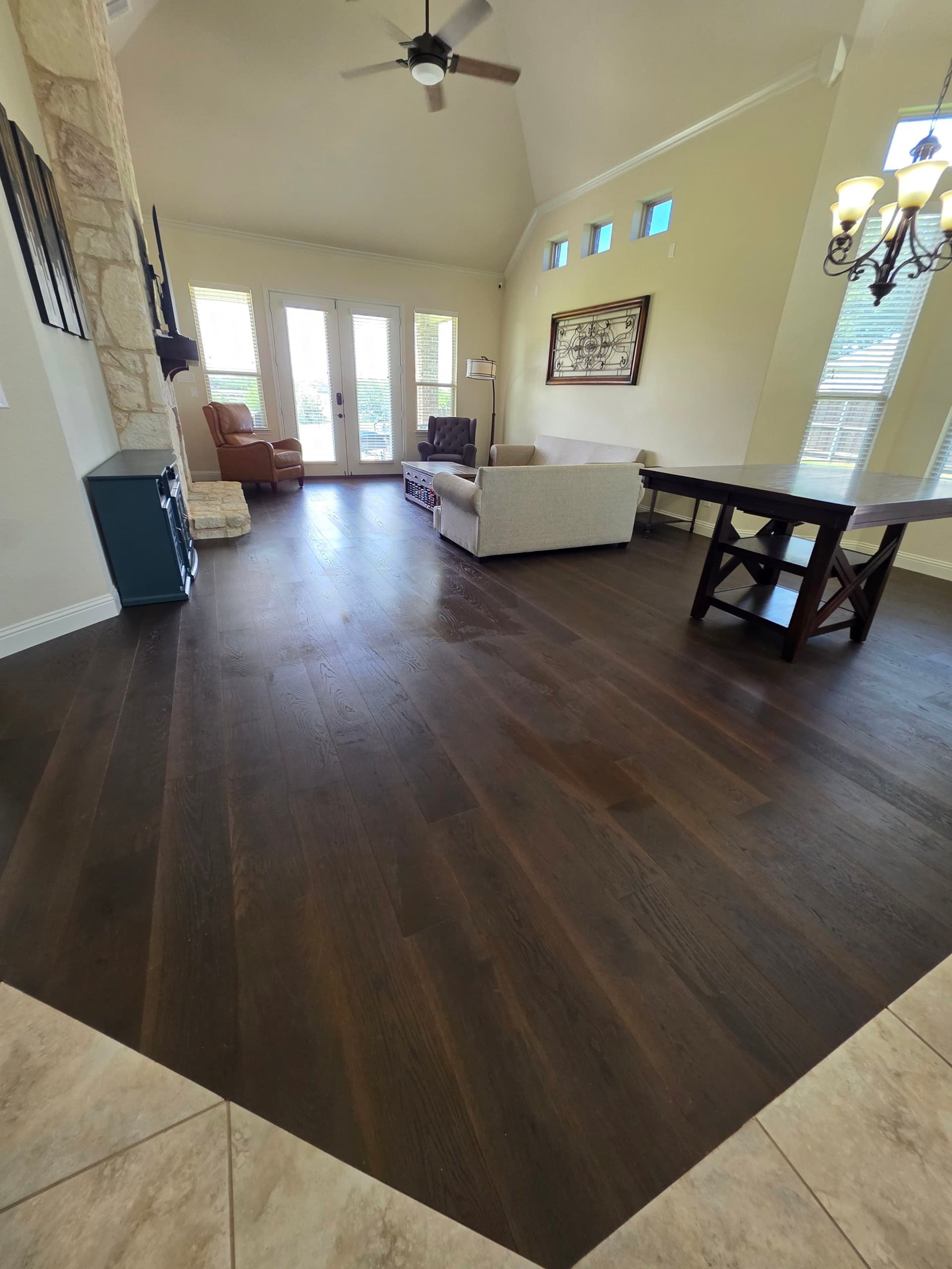 Gallery photos for Carpet to Engineered Wood Floor Installation in Waxahachie: Image #2