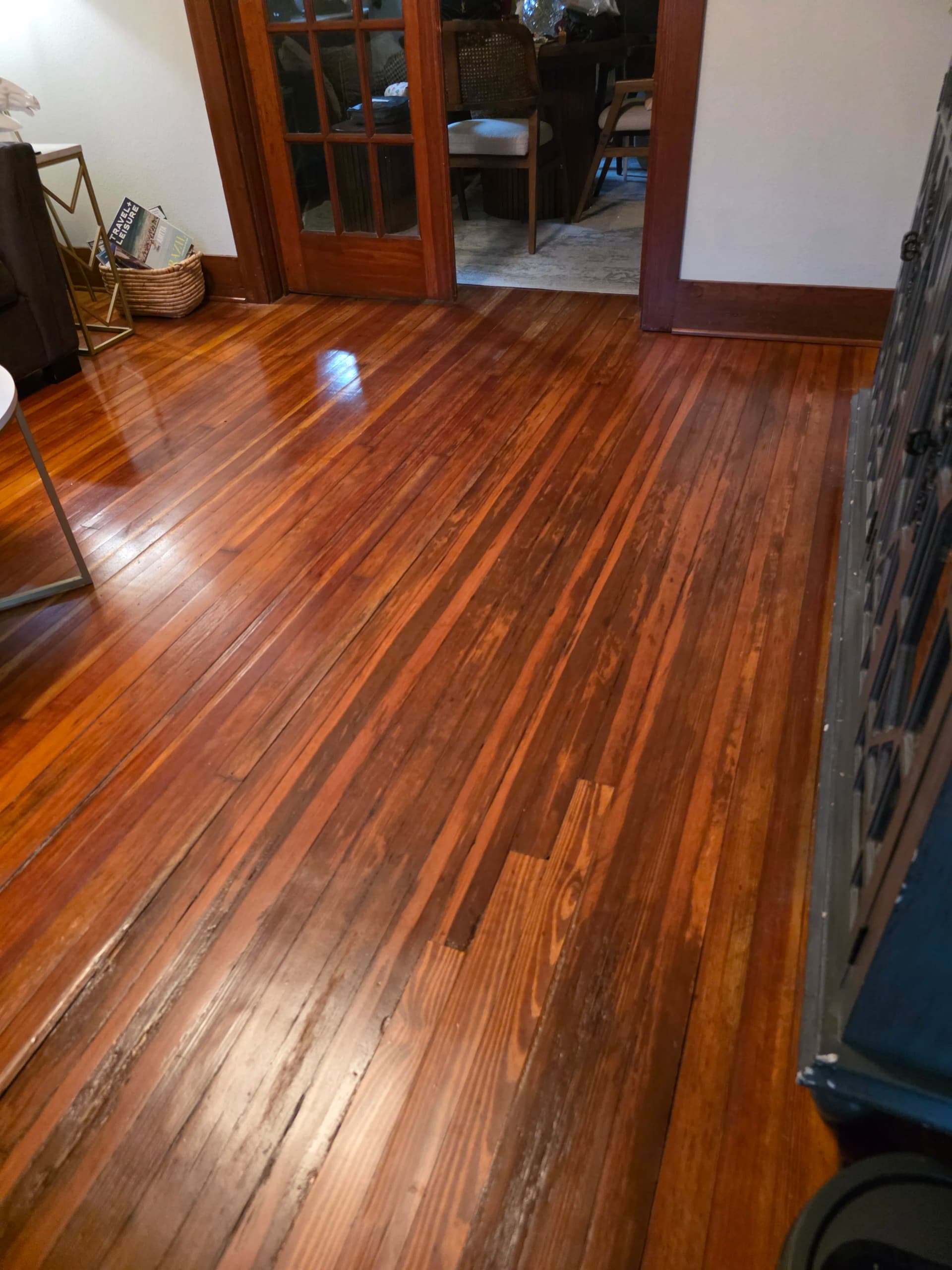 Gallery photos for Old Hardwood Floor Patch, Sand and Stain in Grapevine: Image #8