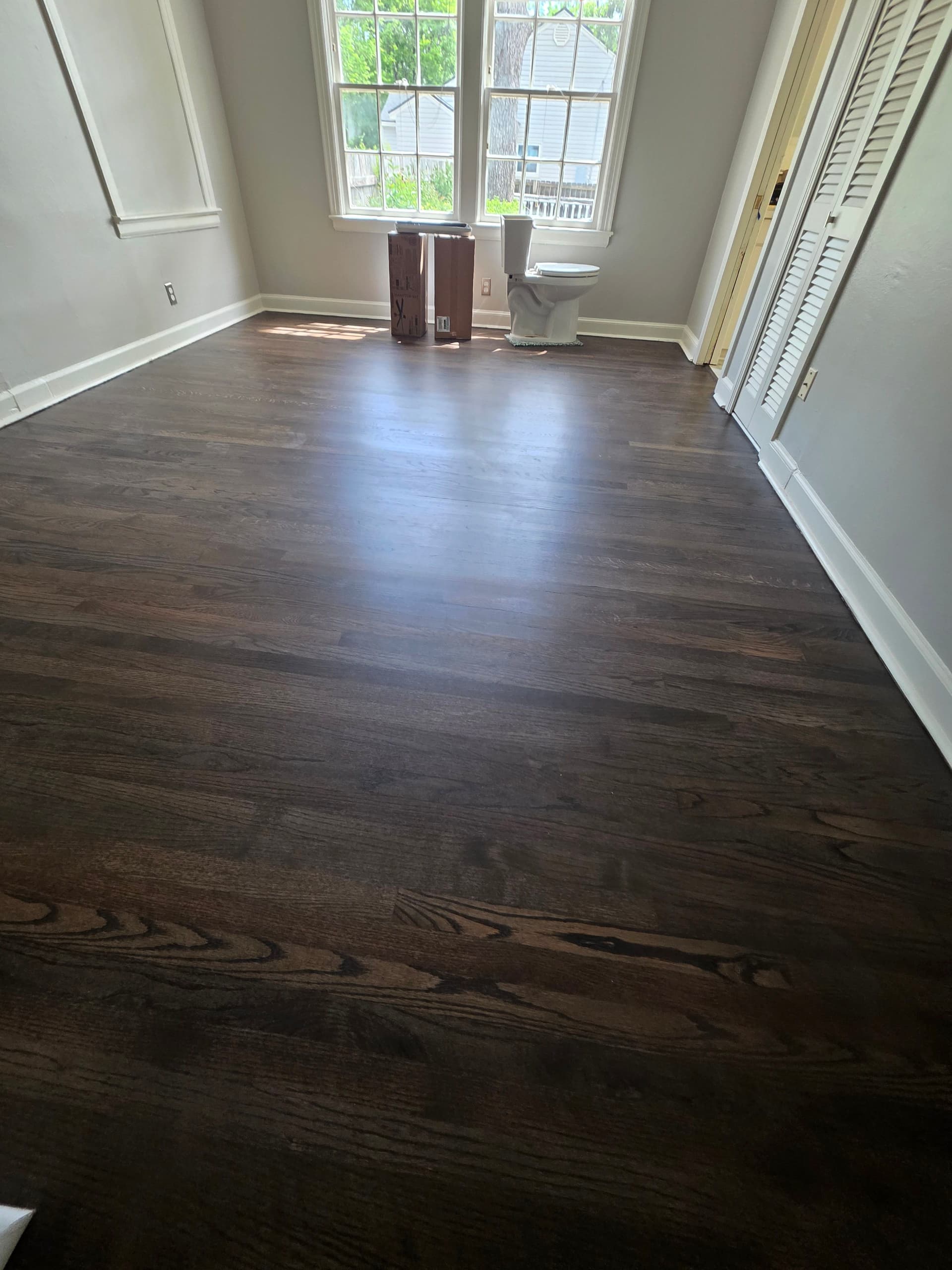 Gallery photos for Worn Hardwood Gets a Full Sand, Stain and LVT Bathroom Upgrade: Image #6