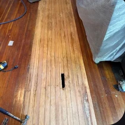 Gallery photos for Old Hardwood Floor Patch, Sand and Stain in Grapevine: Image #5