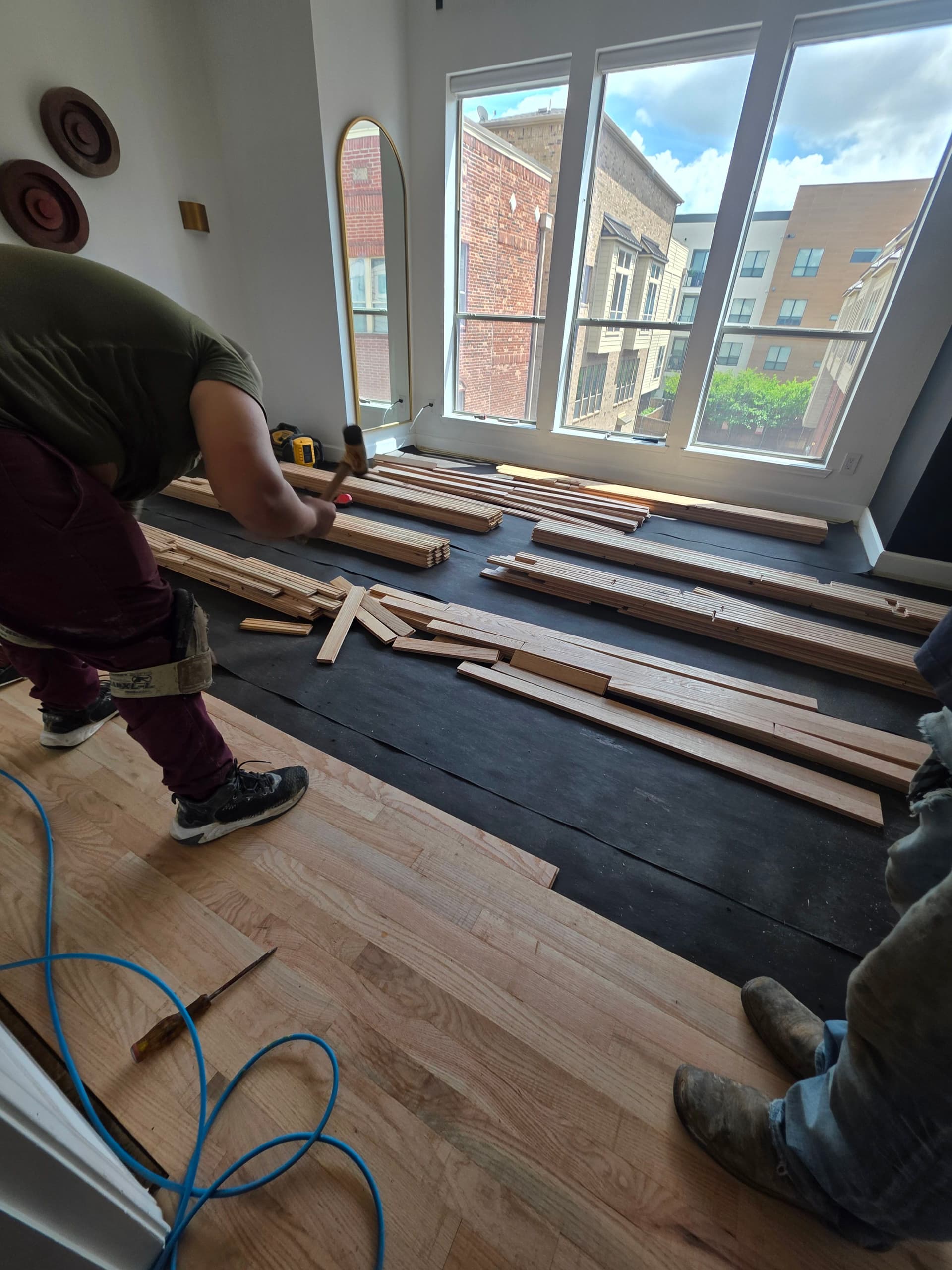 Gallery photos for Hardwood Floor Installation Mid-Project and Here's How It's Going: Image #3