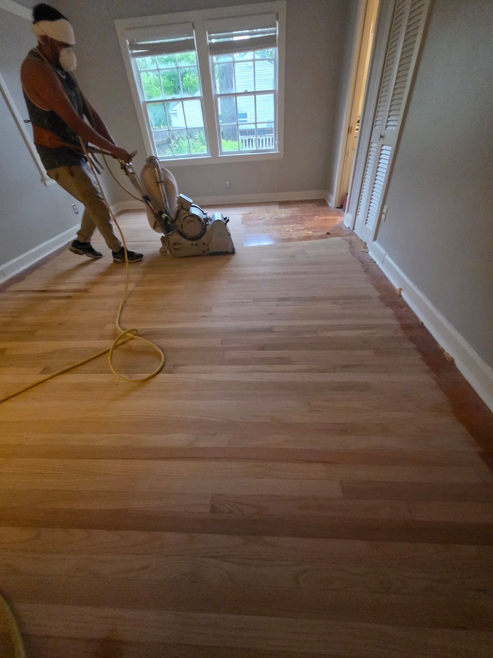 Gallery photos for Worn Hardwood Gets a Full Sand, Stain and LVT Bathroom Upgrade: Image #3