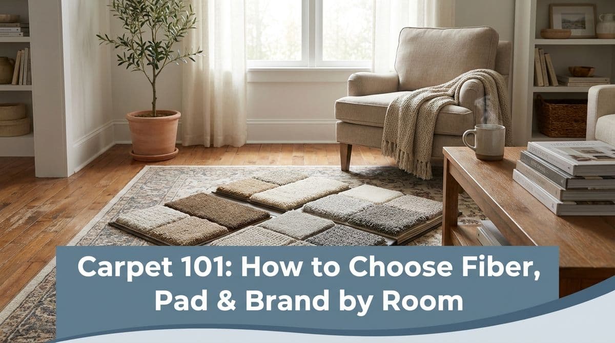 Featured post - Carpet 101: How to Choose Fiber, Pad & Brand by Room