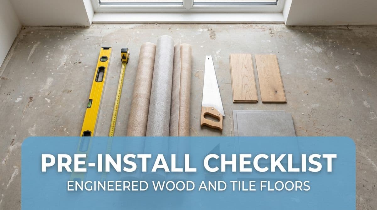 Pre-Install Checklist for Engineered Wood and Tile Floors image