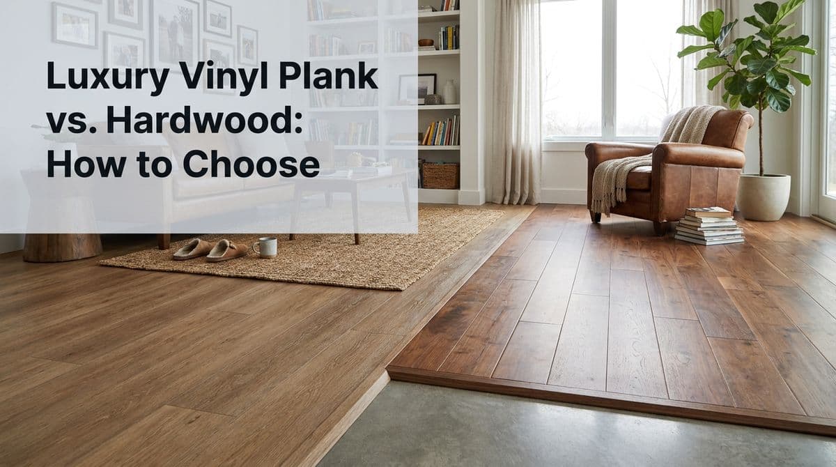 Luxury Vinyl Plank vs. Hardwood: How to Choose image